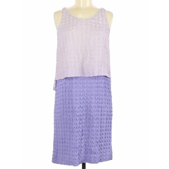 Diane Von Furstenberg DVF Purple Dress 6 Small Silk Sleeveless GORGEOUS - Picture 1 of 2